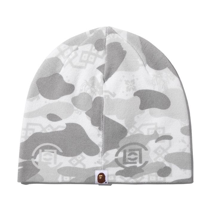 BAPE X CLOT 카모 비니(M) WHITE