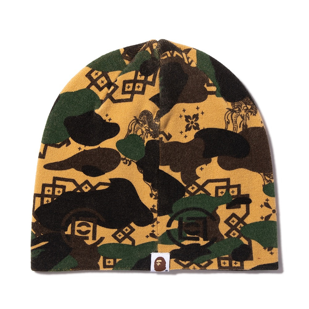 BAPE X CLOT 카모 비니(M) YELLOW