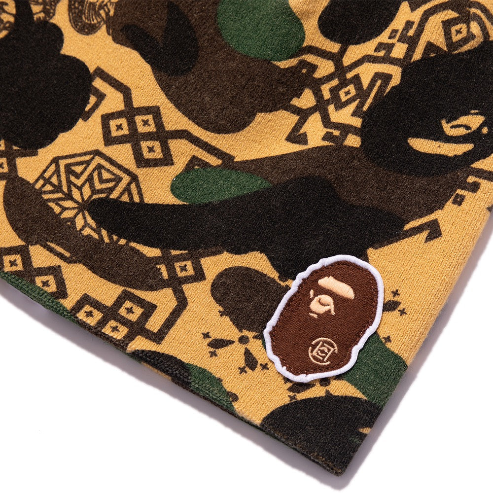 BAPE X CLOT 카모 비니(M) YELLOW