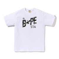 스크린 카모 베이프 스타 티셔츠(M) WHITE