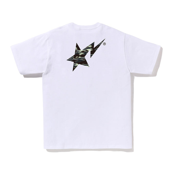 스크린 카모 베이프 스타 티셔츠(M) WHITE