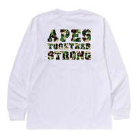 ABC 카모 콜리지 ATS 롱슬리브 티셔츠(M) WHITE/GREEN