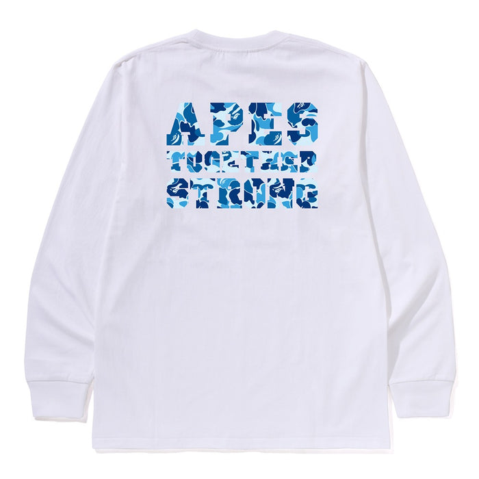 ABC 카모 콜리지 ATS 롱슬리브 티셔츠(M) WHITE/BLUE