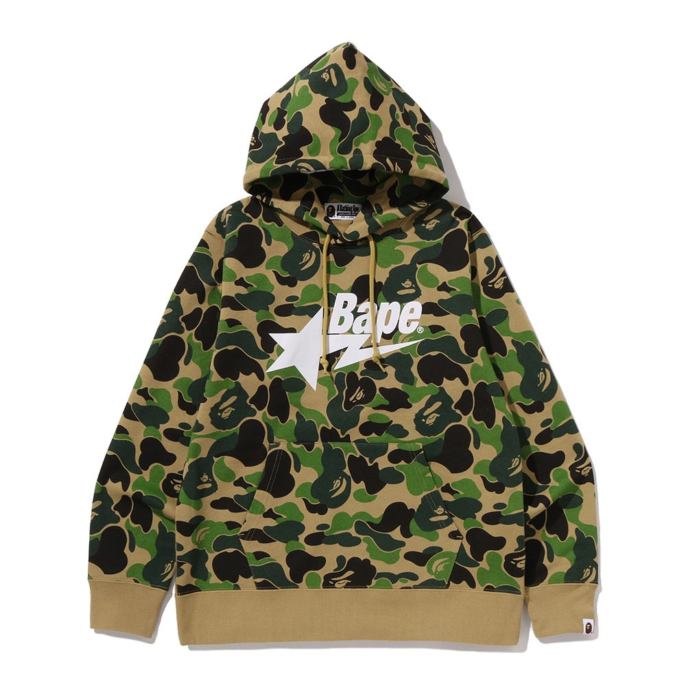 ABC 카모 베이프 스타 풀오버 후드(M) GREEN