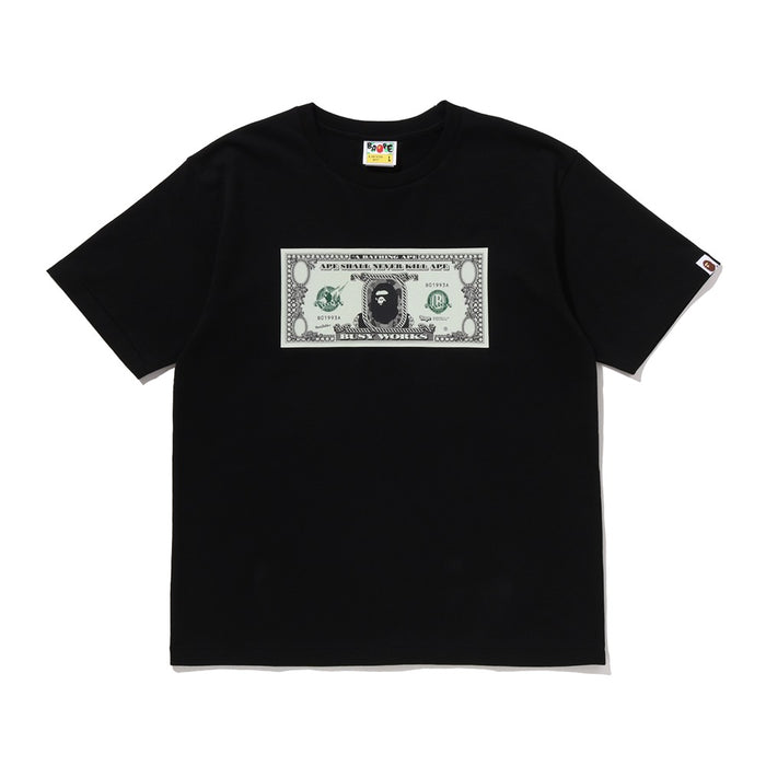 베이프 뱅크노트 티셔츠(M) BLACK