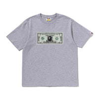 베이프 뱅크노트 티셔츠(M) GRAY