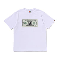 베이프 뱅크노트 티셔츠(M) WHITE