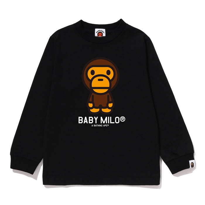 베이비 마일로 롱슬리브 티셔츠(KIDS) BLACK