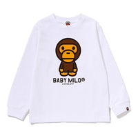 베이비 마일로 롱슬리브 티셔츠(KIDS) WHITE