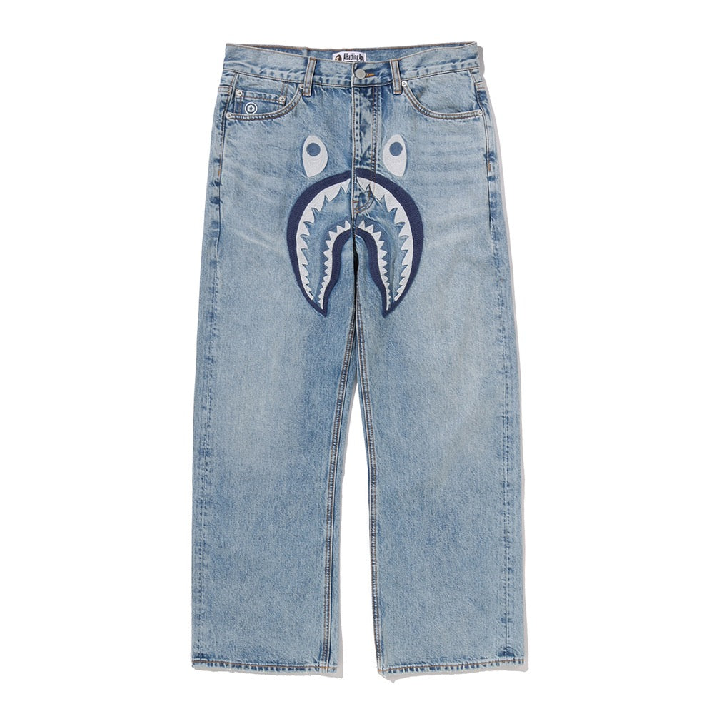 샤크 릴렉스드 핏 데님 팬츠(M) LIGHTINDI