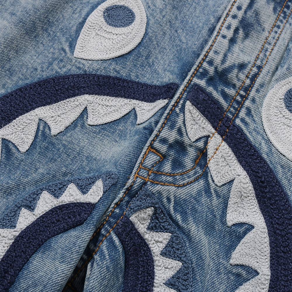 샤크 릴렉스드 핏 데님 팬츠(M) LIGHTINDI