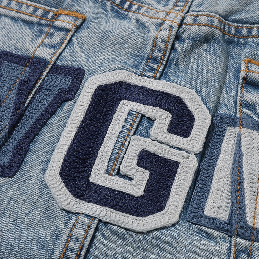 샤크 릴렉스드 핏 데님 팬츠(M) LIGHTINDI