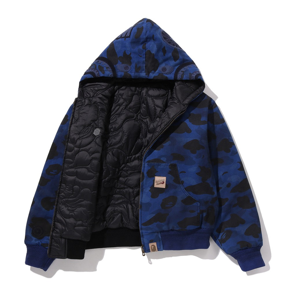 솔리드 퍼스트 카모 리버시블 샤크 집 헤비 자켓(M) CHARCOAL