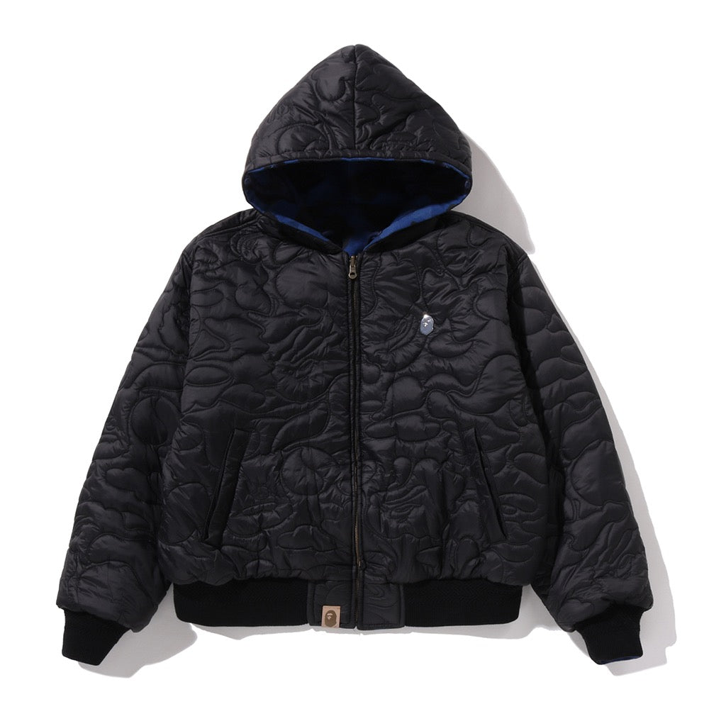 솔리드 퍼스트 카모 리버시블 샤크 집 헤비 자켓(M) CHARCOAL