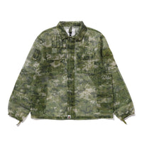 멀티 픽셀 카모 마스크 후디드 셔츠 자켓(M) GREEN