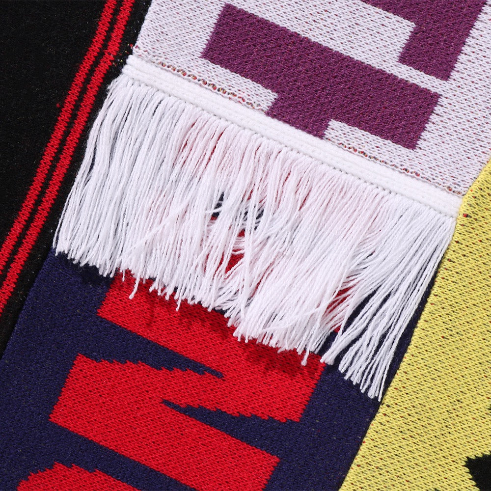 스카프 패턴 레귤러 핏 트랙 자켓(M) MULTI