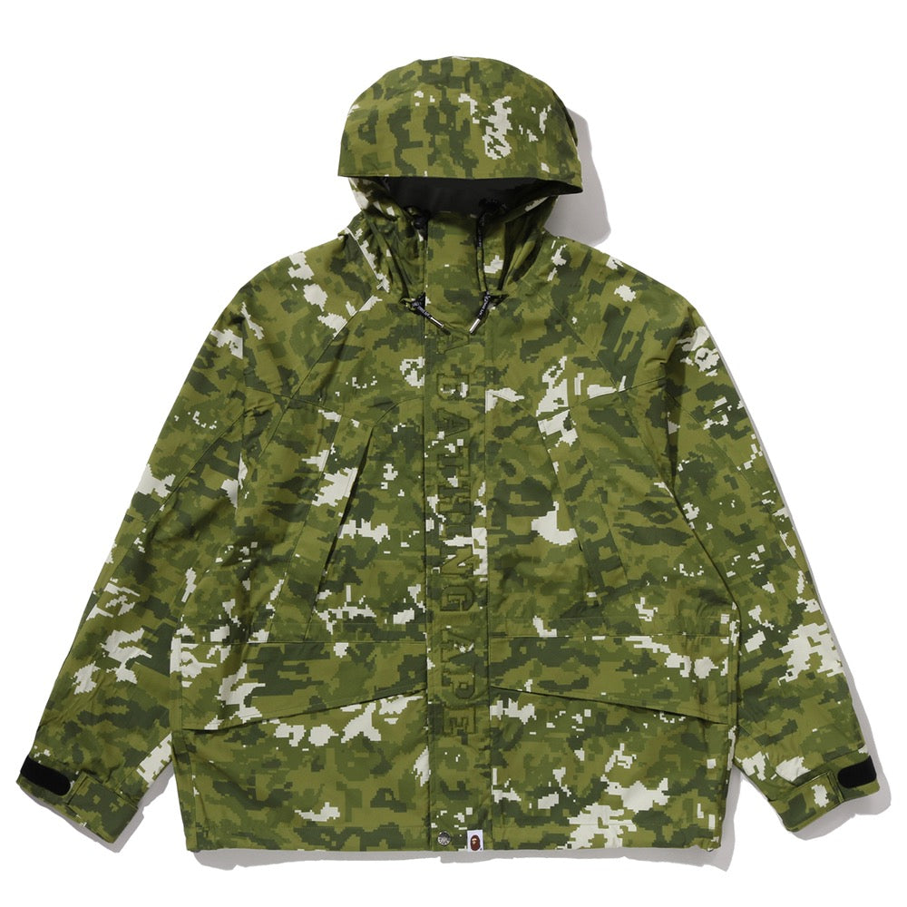 멀티 픽셀 카모 스노우보드 2 레이어 자켓(M) GREEN