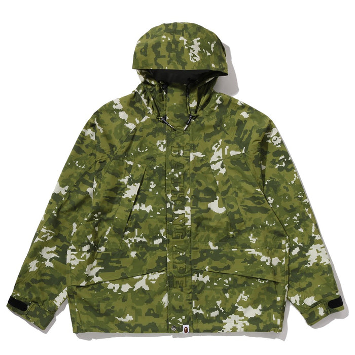 멀티 픽셀 카모 스노우보드 2 레이어 자켓(M) GREEN