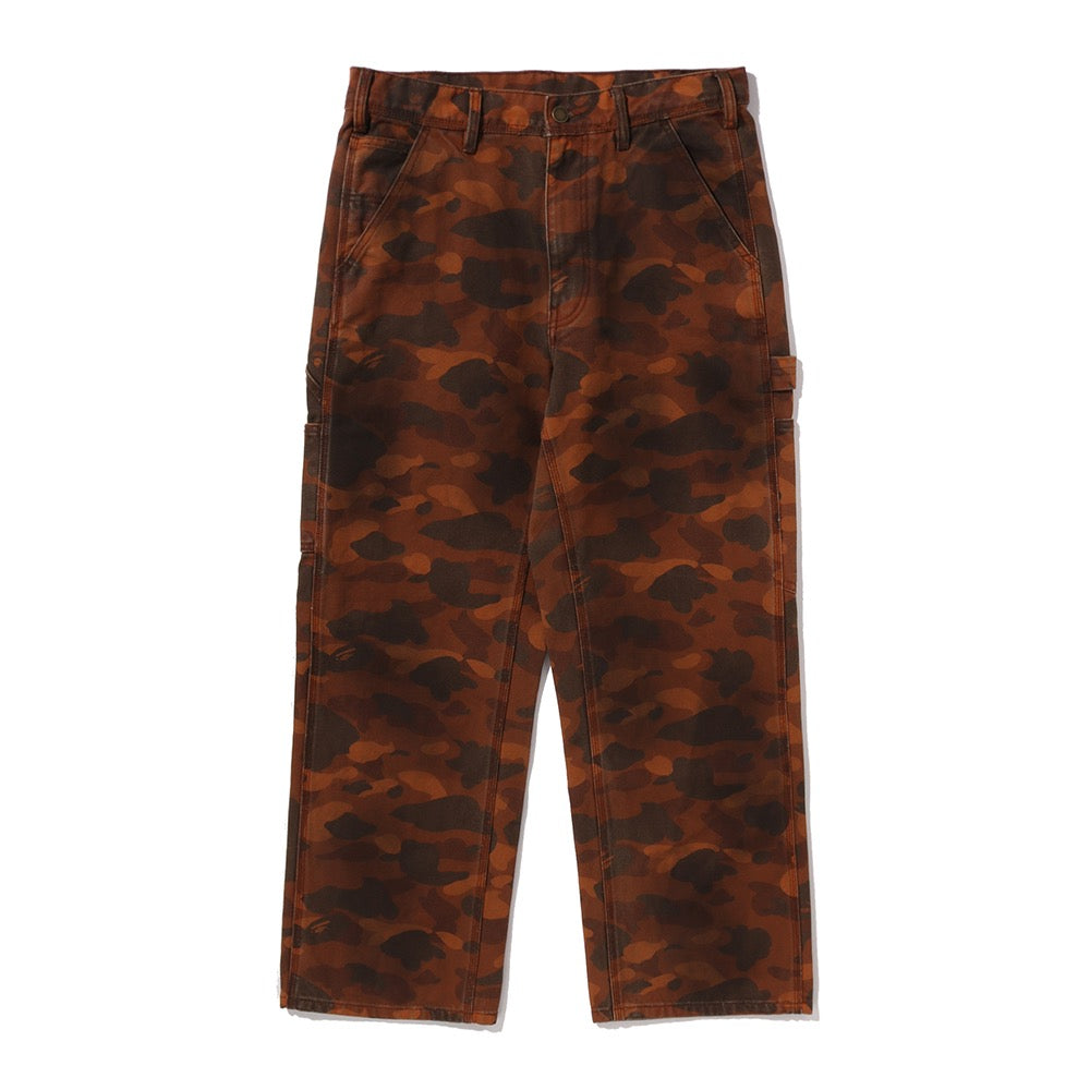 솔리드 퍼스트 카모 가먼트 다이 릴렉스드 핏 워크 팬츠(M) BROWN