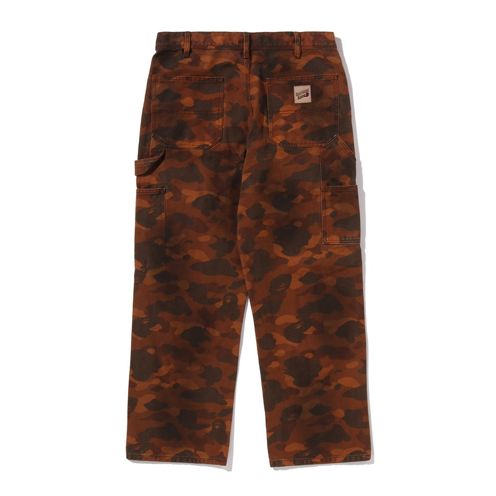 솔리드 퍼스트 카모 가먼트 다이 릴렉스드 핏 워크 팬츠(M) BROWN
