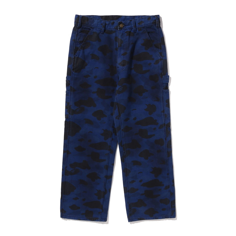 솔리드 퍼스트 카모 가먼트 다이 릴렉스드 핏 워크 팬츠(M) NAVY