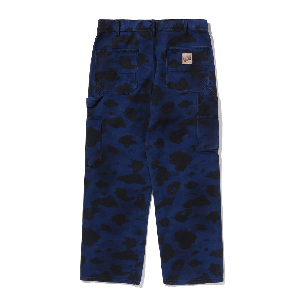 솔리드 퍼스트 카모 가먼트 다이 릴렉스드 핏 워크 팬츠(M) NAVY