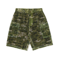 멀티 픽셀 카모 카고 릴렉스드 핏 쇼츠(M) GREEN