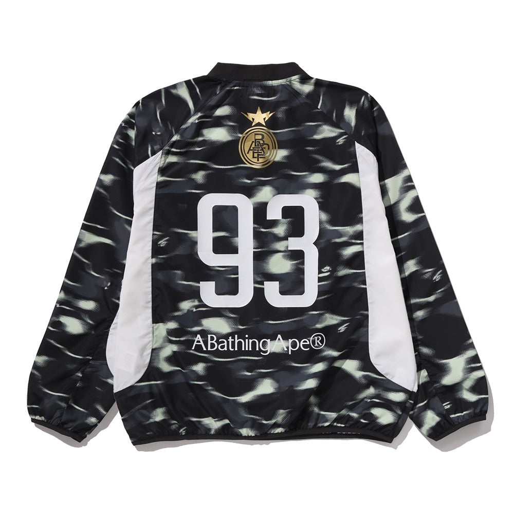 스크린 카모 풋볼 로고 릴렉스드 핏 크루넥 스웨트셔츠(M) BLACK