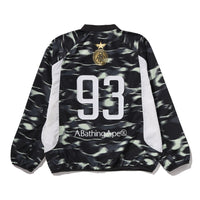 스크린 카모 풋볼 로고 릴렉스드 핏 크루넥 스웨트셔츠(M) BLACK