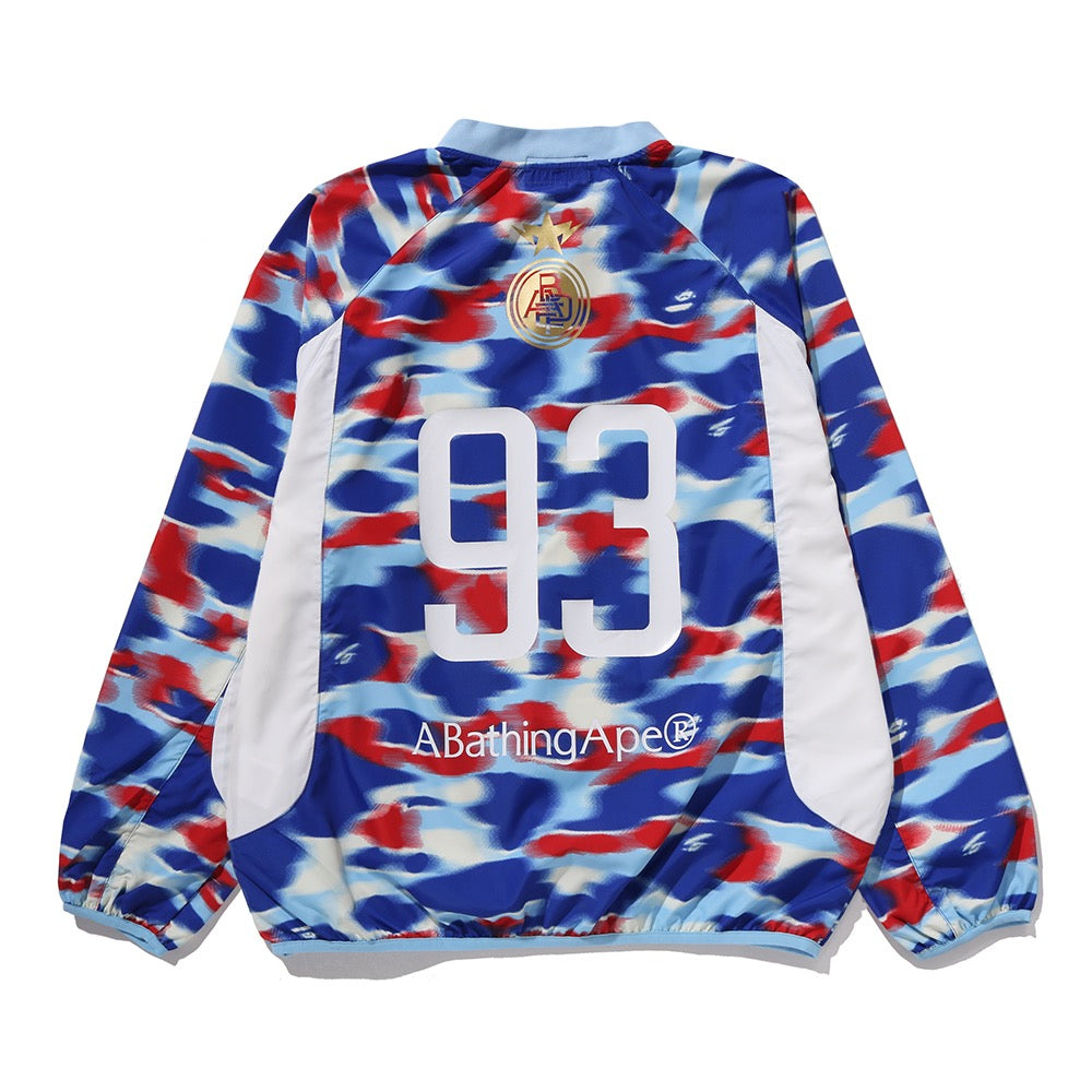 스크린 카모 풋볼 로고 릴렉스드 핏 크루넥 스웨트셔츠(M) BLUE