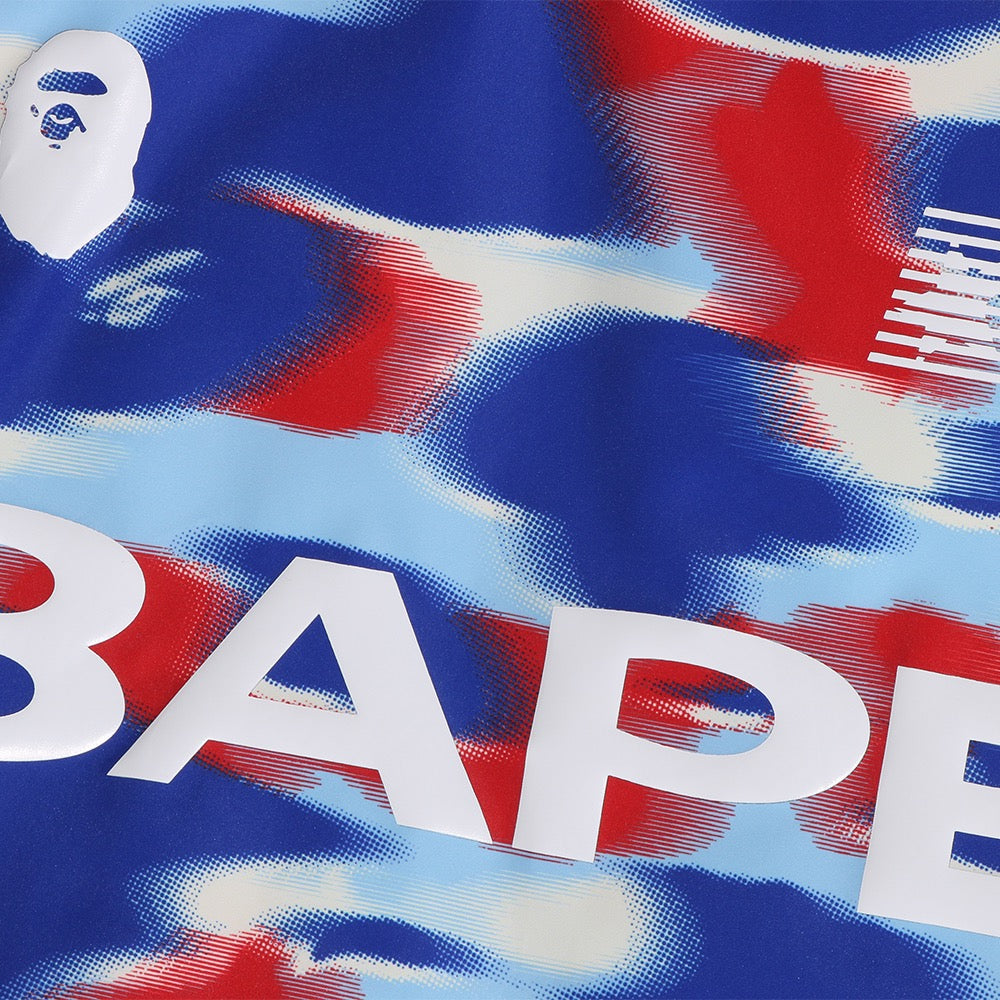 스크린 카모 풋볼 로고 릴렉스드 핏 크루넥 스웨트셔츠(M) BLUE