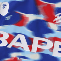 스크린 카모 풋볼 로고 릴렉스드 핏 크루넥 스웨트셔츠(M) BLUE