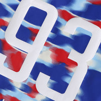 스크린 카모 풋볼 로고 릴렉스드 핏 크루넥 스웨트셔츠(M) BLUE