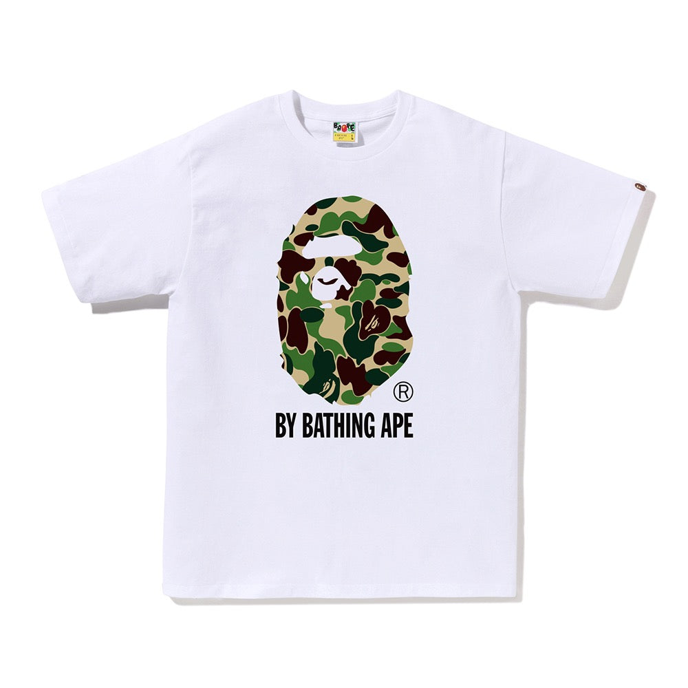ABC 카모 BY BATHING APE 티셔츠(M) WHITE/GREEN