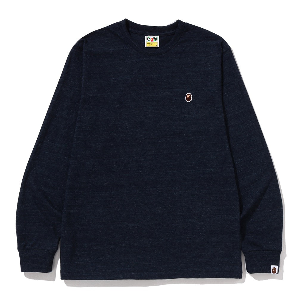 원 포인트 롱슬리브 티셔츠(M) NAVY