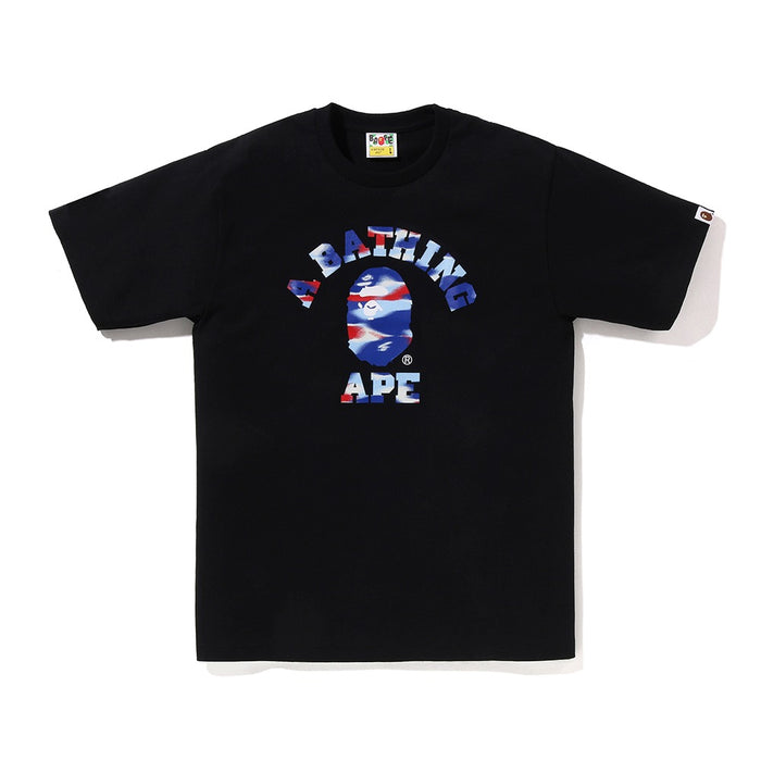 스크린 카모 콜리지 티셔츠(M) BLACK/BLUE