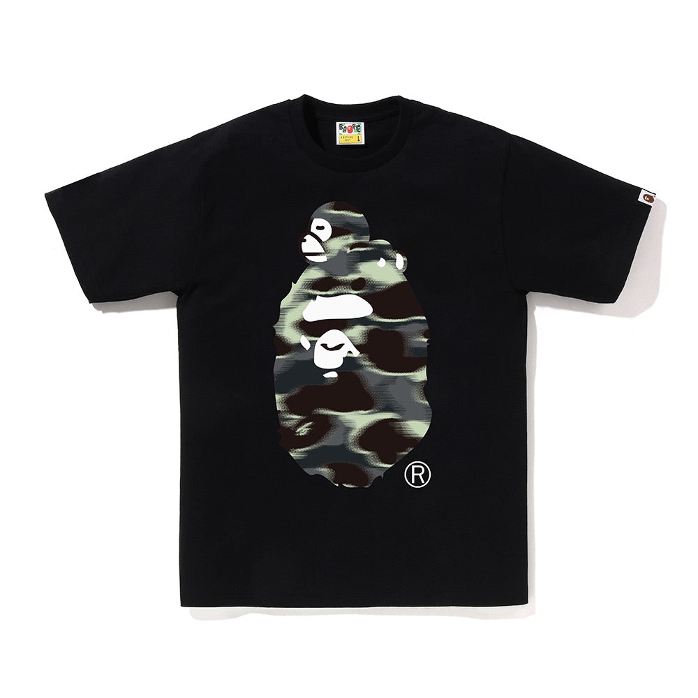 스크린 카모 마일로 온 빅 에이프 티셔츠(M) BLACK/BLACK