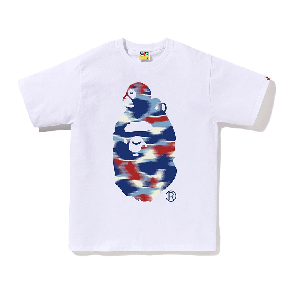 스크린 카모 마일로 온 빅 에이프 티셔츠(M) WHITE/BLUE