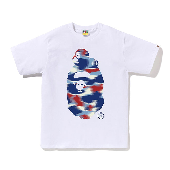 스크린 카모 마일로 온 빅 에이프 티셔츠(M) WHITE/BLUE