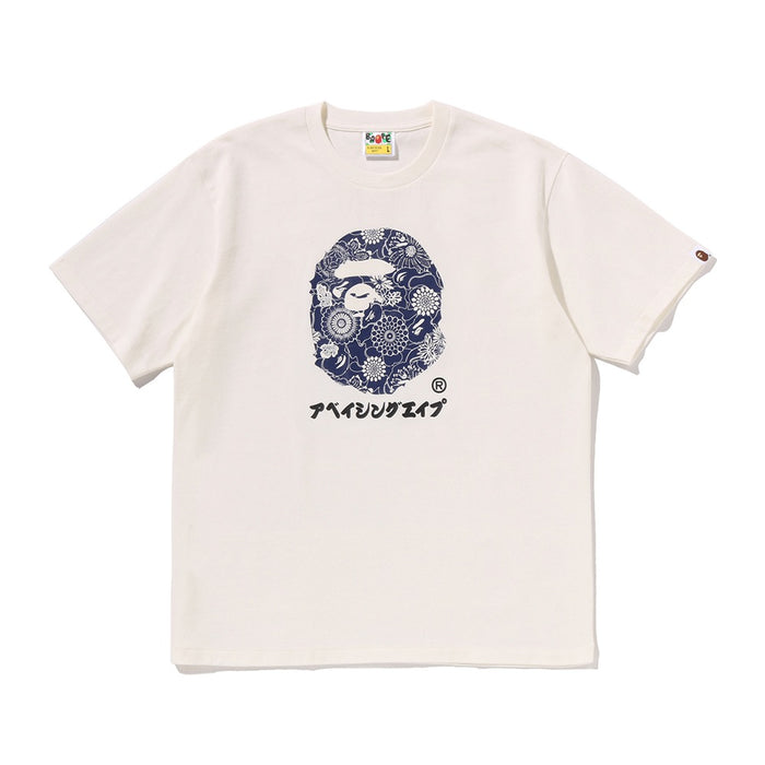 재패니즈 인디고 아트 카모 BY BATHING APE 티셔츠(M) IVORY