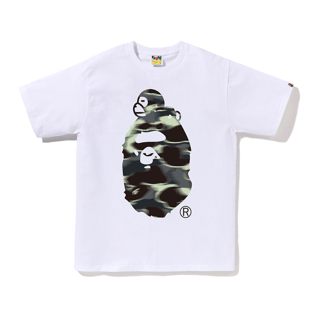 스크린 카모 마일로 온 빅 에이프 티셔츠(M) WHITE/BLACK