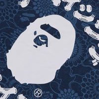 재패니즈 인디고 아트 카모 콜리지 레귤러 핏 티셔츠(M) INDIGO