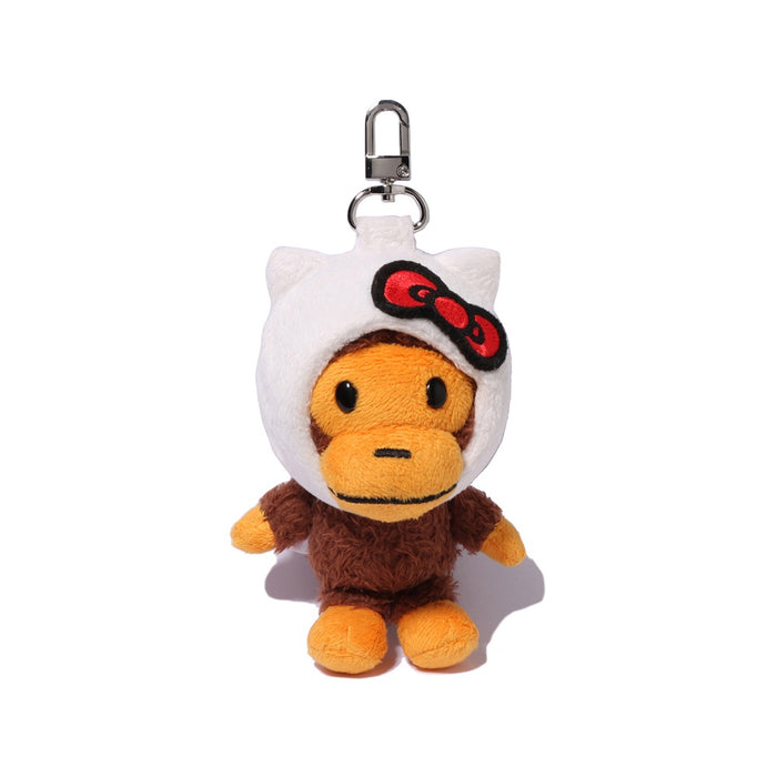 BAPE X HELLO KITTY 플러시 돌 키체인 WHITE