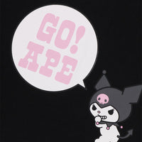 BAPE X KUROMI 콜리지 티셔츠(KIDS) BLACK