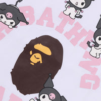 BAPE X KUROMI 콜리지 티셔츠(KIDS) WHITE