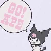 BAPE X KUROMI 콜리지 티셔츠(KIDS) WHITE