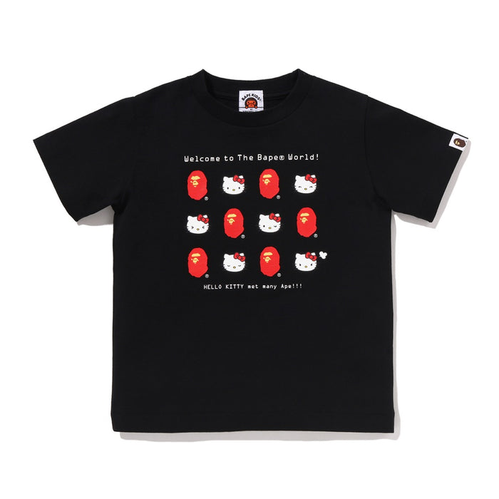 BAPE X HELLO KITTY 티셔츠(KIDS) BLACK