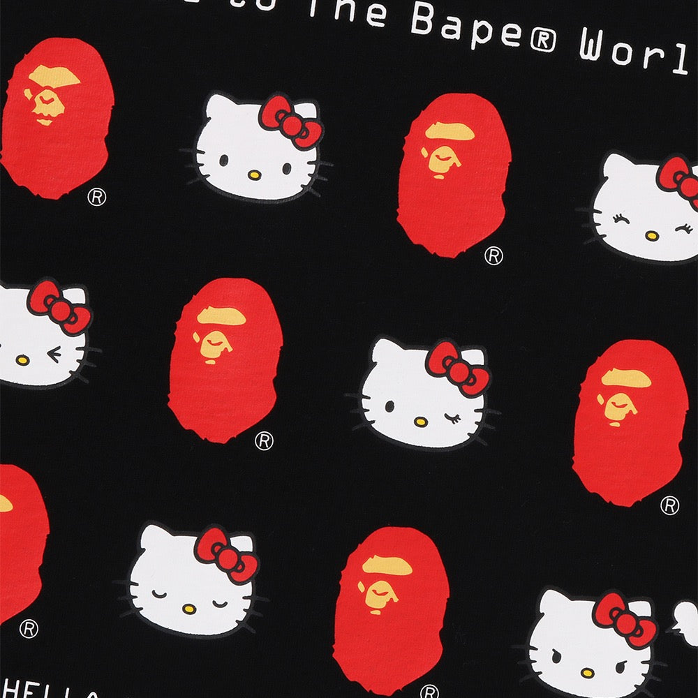 BAPE X HELLO KITTY 티셔츠(KIDS) BLACK