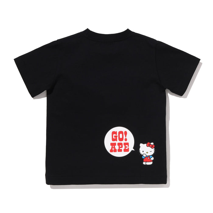 BAPE X HELLO KITTY 콜리지 티셔츠(KIDS) BLACK