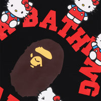 BAPE X HELLO KITTY 콜리지 티셔츠(KIDS) BLACK